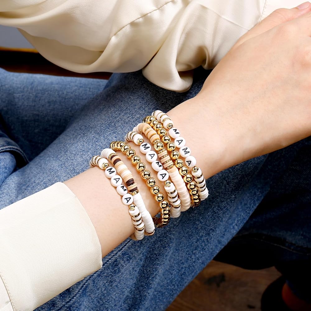 ブレスレット・バングル Beaded bracelet-88 Elegance 11 designs Heishi Beaded Bracelets For Women